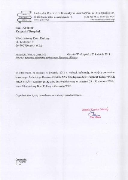 Lubuski Kurator Oświaty w Gorzowie Wlkp. – Ewa Rawa